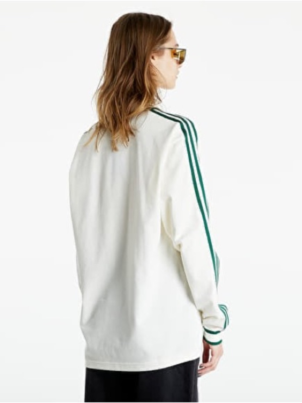 Adidas original tennis luxe pro white prep green stripe pique button cardigan - Picture 3 of 10